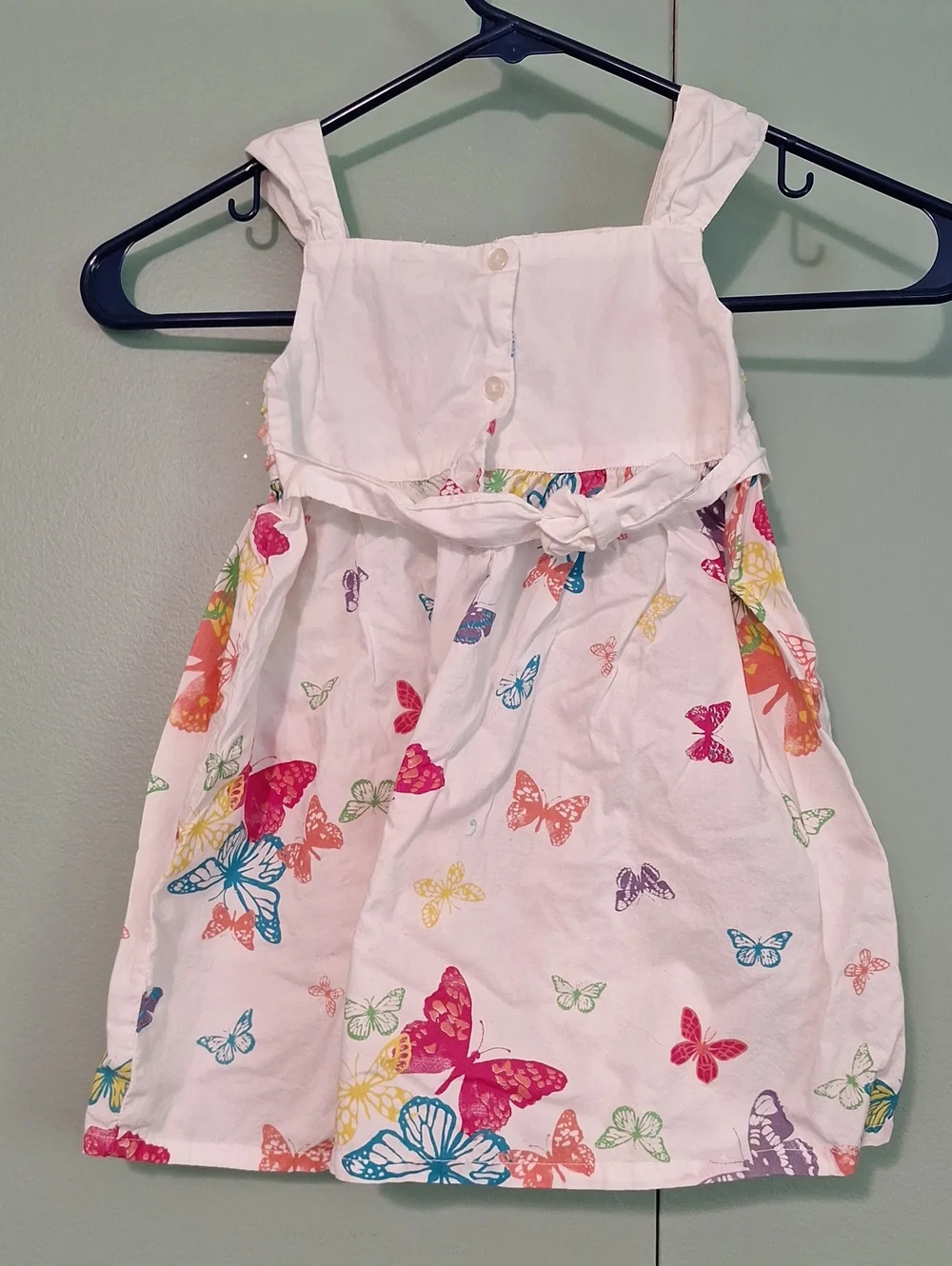 Koala Baby White And Rainbow Butterfly Dress Size Girls 24m
